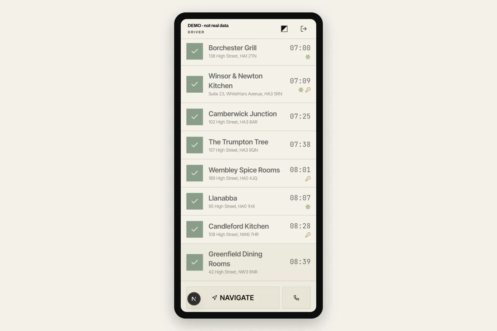 The invoice raised automatically the moment the drop is marked delivered.